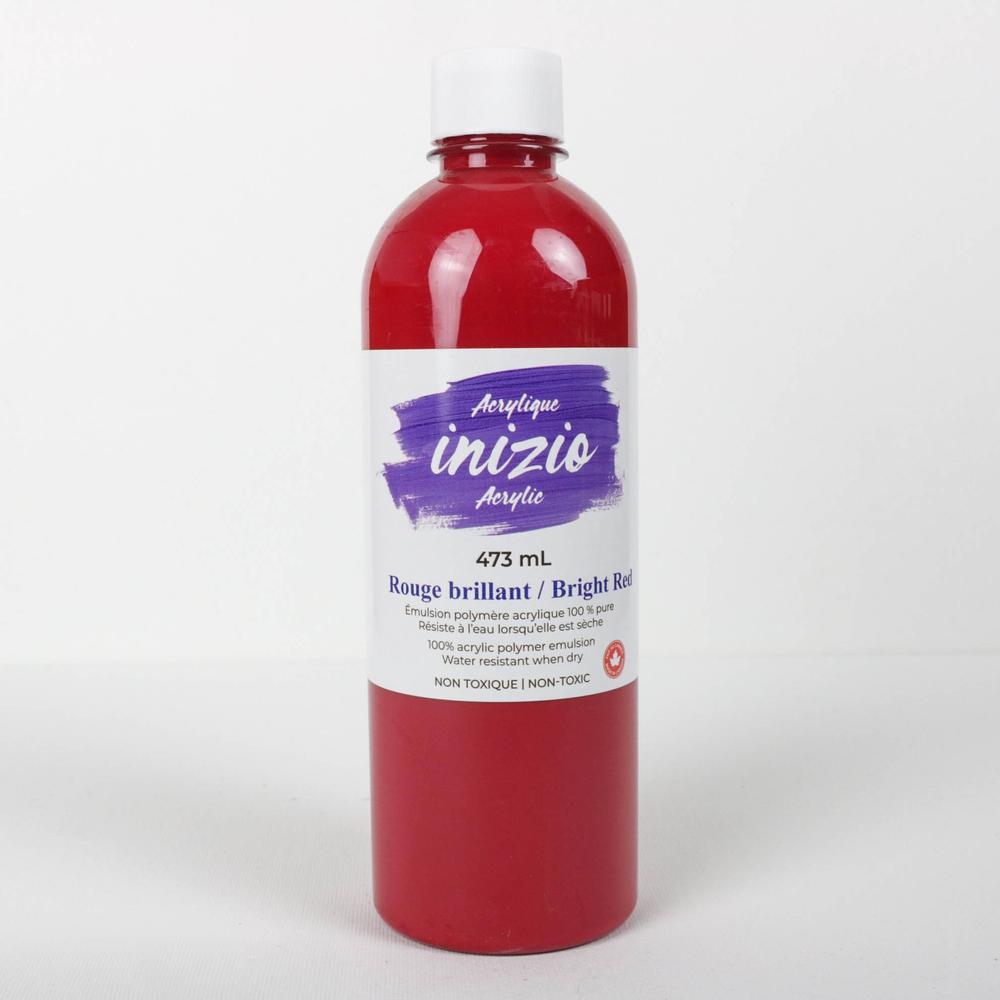 INIZIO Acrylic Paint 473ml (Bright Red)
